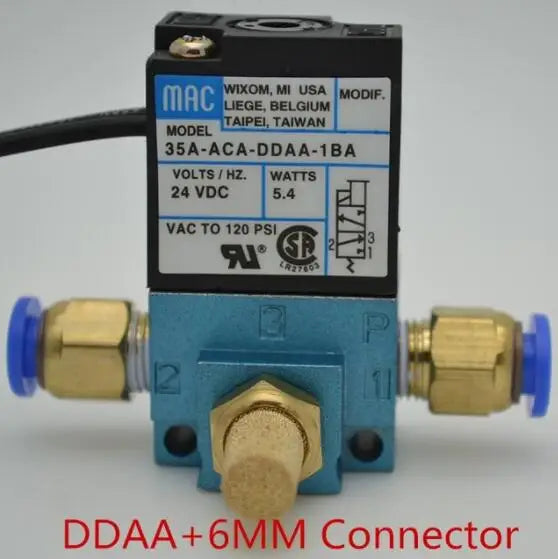 MAC 3 Port Electronic Boost Control Solenoid Valve 35A-ACA-DDBA-1BA 35A-ACA-DDFA-1BA 35A-ACA-DDAA-1BA With Brass