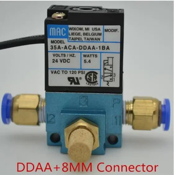 MAC 3 Port Electronic Boost Control Solenoid Valve 35A-ACA-DDBA-1BA 35A-ACA-DDFA-1BA 35A-ACA-DDAA-1BA With Brass