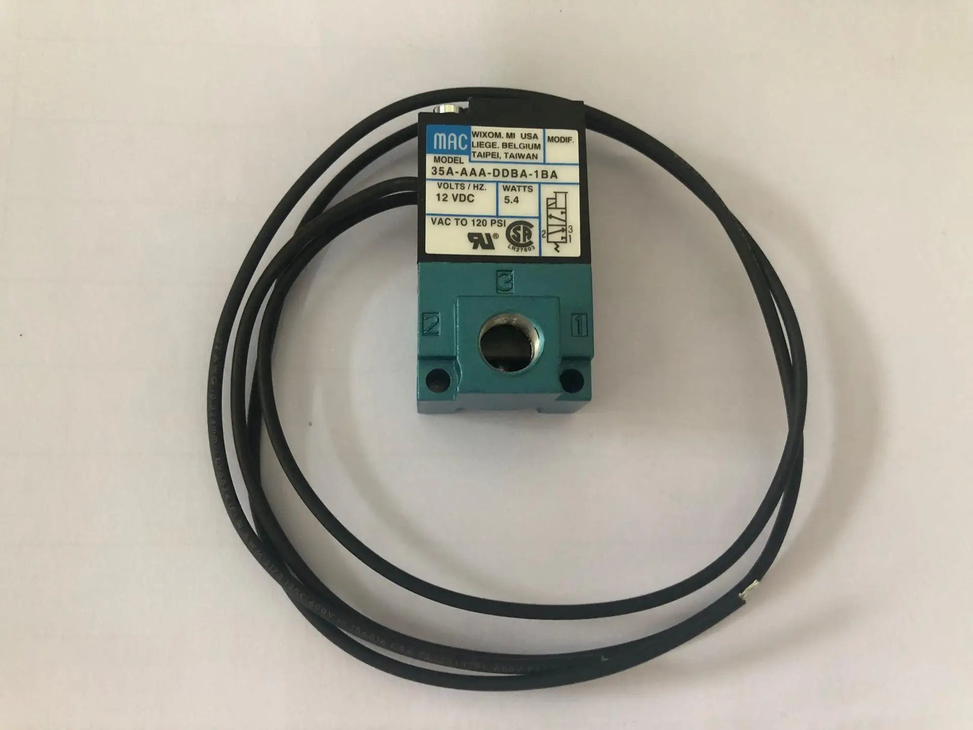MAC 3 Port Electronic Boost Control Solenoid Valve 35A-ACA-DDBA-1BA 35A-ACA-DDFA-1BA 35A-ACA-DDAA-1BA With Brass