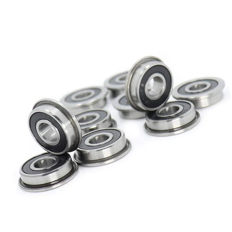 10Pcs F623 F686 F688 F689 F695 F696 F698 -2RS Bearing 5x13x4mm Flanged Miniature Deep Groove Ball Bearings for VORON 3D Printer