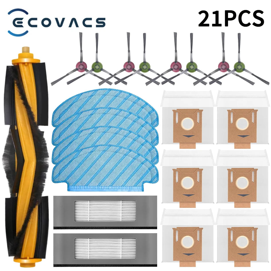ECOVACS Deebot T8 AIVI T9 AIVI N8 Pro AIVI N9 N10 N10 Plus Accessories Main brush, side brush, filter, dust bag,Hepa Filter