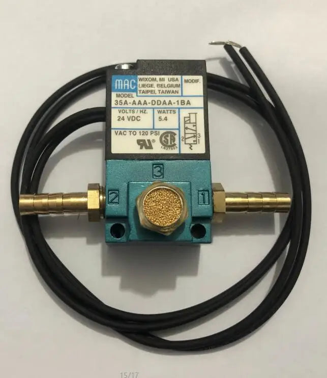 MAC 3 Port Electronic Boost Control Solenoid Valve 35A-ACA-DDBA-1BA 35A-ACA-DDFA-1BA 35A-ACA-DDAA-1BA With Brass