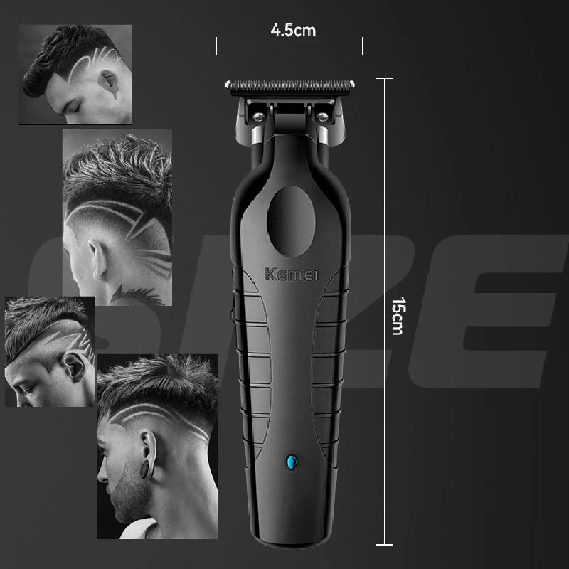 Kemei 2299 Professional Electric Barber Hair Trimmer For Men Beard Hair Clipper Cordless hair cutting machine rechargeable,0mm
