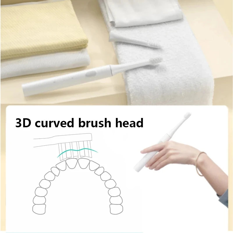 For XIAOMI MIJIA T100 Replacement Brush Heads Sonic Electric Toothbrush Vacuum DuPont Soft Bristle Suitable Nozzles