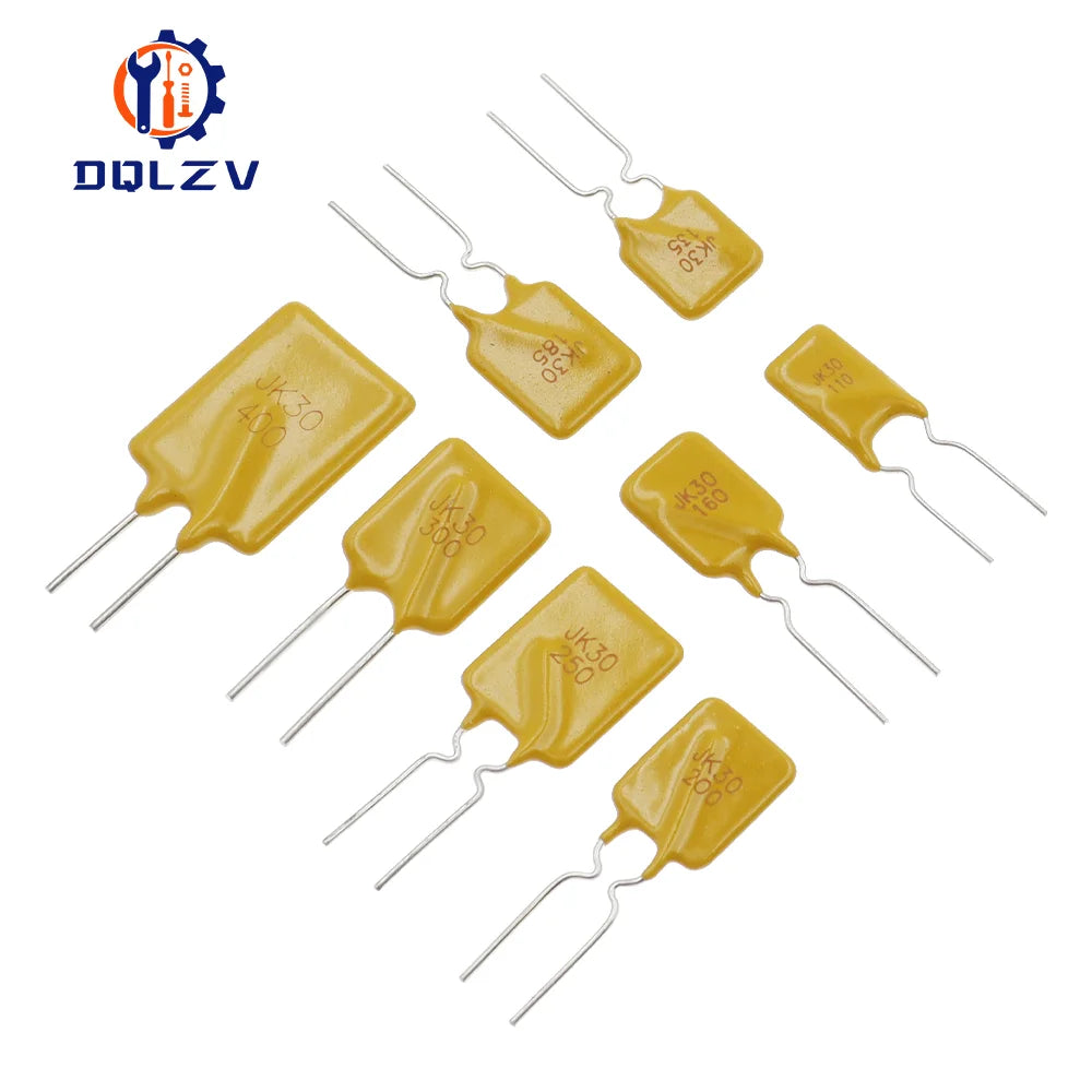 Resettable Fuse 30V PTC Polymer PPTC DIP JK30 0.5A 0.75A 0.9A 1.1A 1.35A 1.6A 1.85A 2A 2.5A 3A 4A 5A 6A 7A 8A 9A 10A JinKe