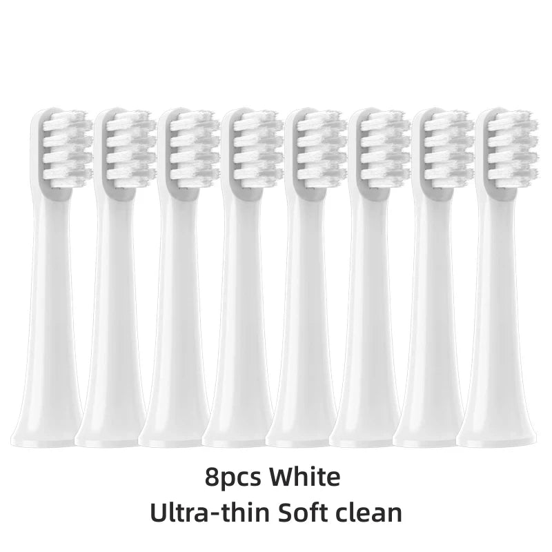 For XIAOMI MIJIA T100 Replacement Brush Heads Sonic Electric Toothbrush Vacuum DuPont Soft Bristle Suitable Nozzles