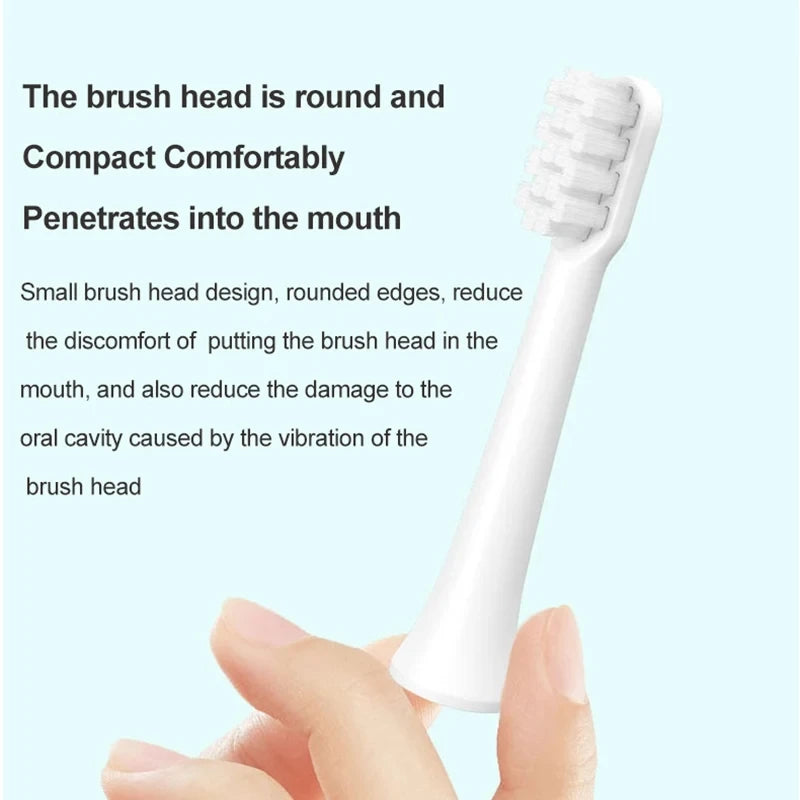 For XIAOMI MIJIA T100 Replacement Brush Heads Sonic Electric Toothbrush Vacuum DuPont Soft Bristle Suitable Nozzles