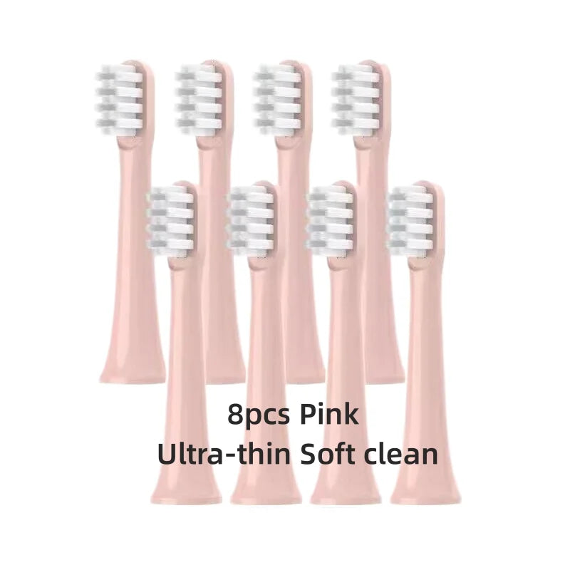 For XIAOMI MIJIA T100 Replacement Brush Heads Sonic Electric Toothbrush Vacuum DuPont Soft Bristle Suitable Nozzles