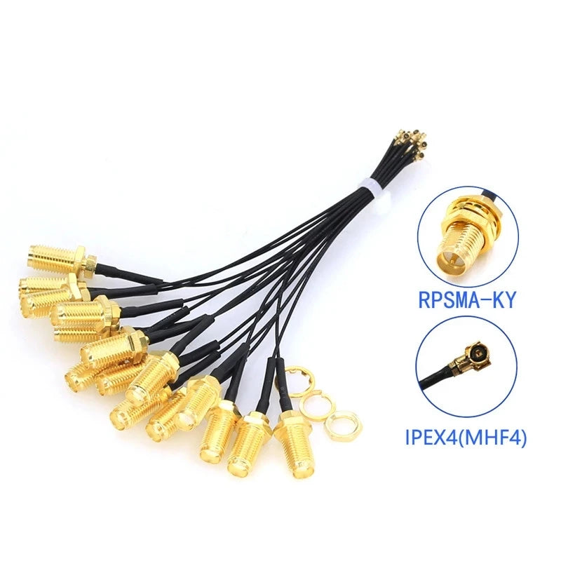 5Pcs SMA Connector Cable Female to IPEX4 IPX4 MHF4 to SMA Female RF0.81 Antenna RG0.81MM Cable Assembly RP-SMA-K