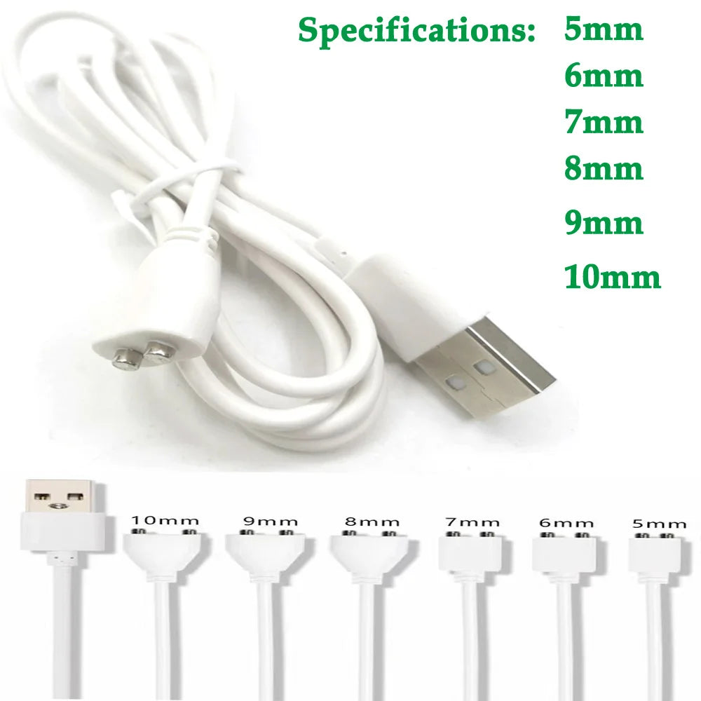 2 Pin Magnetic Charging Cable 5mm center spacing Magnet Suctio USB Power charger for Beauty instrument Smart device