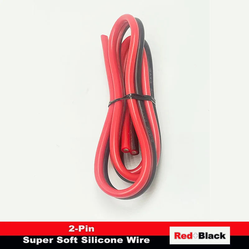 8awg 10awg 12awg 0.08mm Tinned Copper Wire 14awg 16awg 18awg 20awg 22awg 24/26/28awg Flexible Silicone Wire for RC Cars, Drones