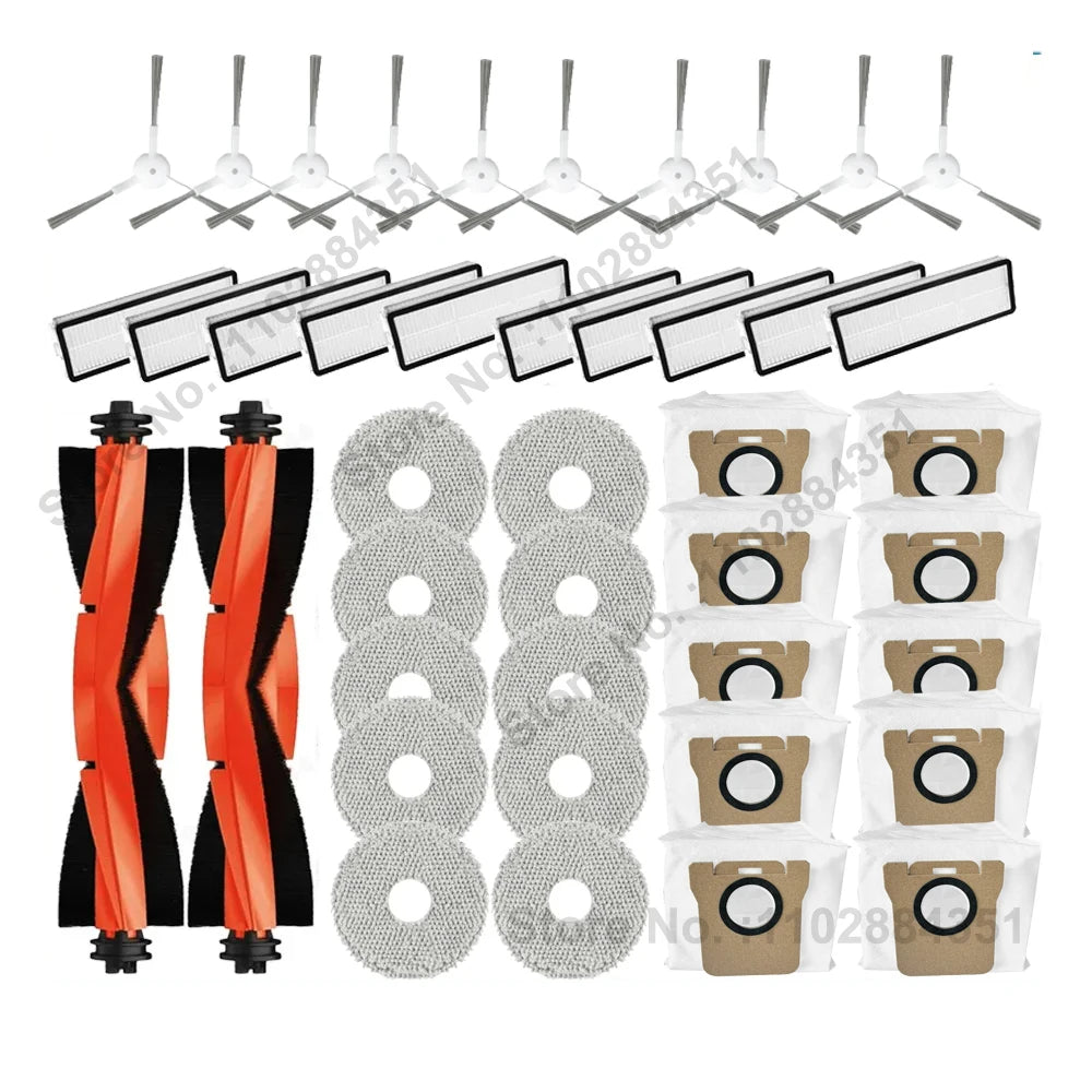 Compatible For Xiaomi Robot Vacuum X20+ / X20 Plus Replacement Parts Accessories Main Side Brush Hepa Filter Mop Cloth Dust Bag