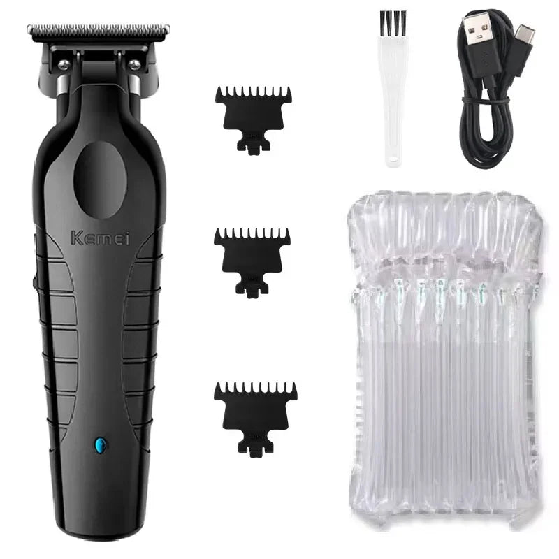 Kemei 2299 Professional Electric Barber Hair Trimmer For Men Beard Hair Clipper Cordless hair cutting machine rechargeable,0mm