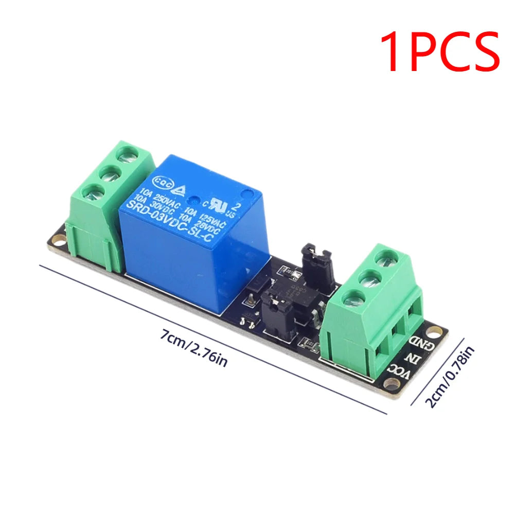 5-1PCS DC 3V/3.3V Isolated Drive Control Board Output Signal Indicator High Level Driver Module High Level Trigger Relay Module