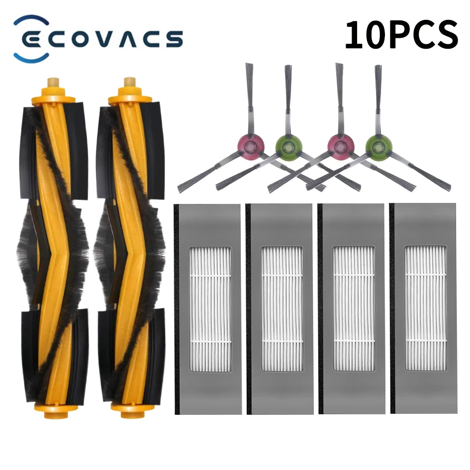 ECOVACS Deebot T8 AIVI T9 AIVI N8 Pro AIVI N9 N10 N10 Plus Accessories Main brush, side brush, filter, dust bag,Hepa Filter