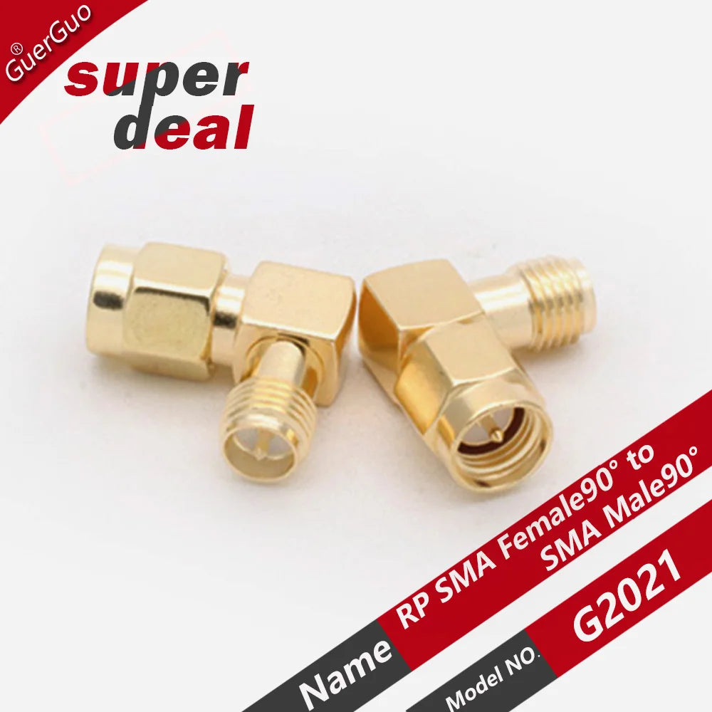 1PC SMA Adapter Assembly SMA Male Plug   to RP SMA Female Jack Straight Right Angle  RF Coaxial GPRS WIFI 3G 4G 5G Adapter Anten