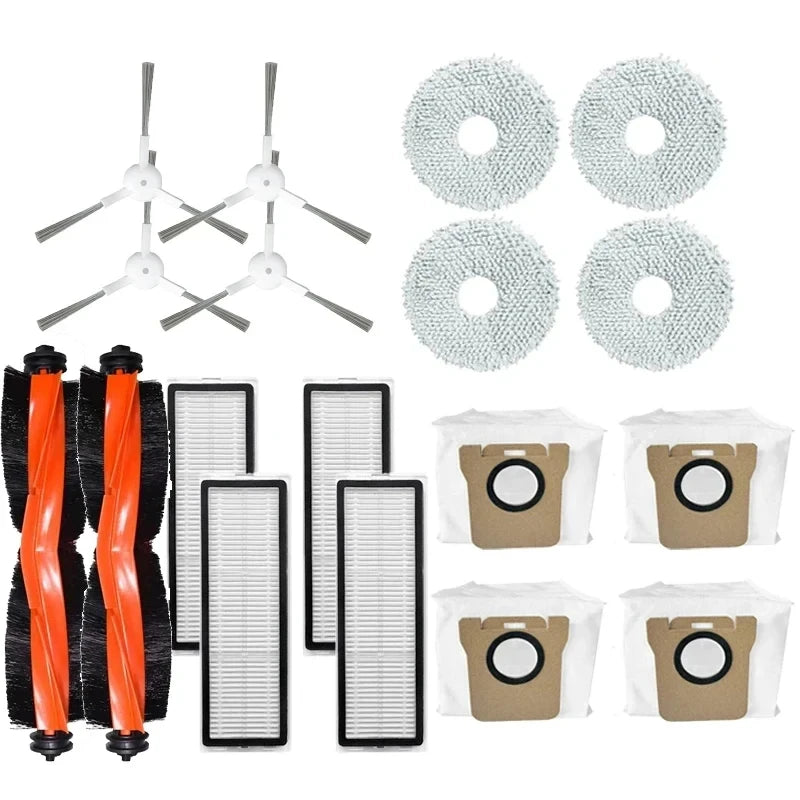 Compatible For Xiaomi Robot Vacuum X20+ / X20 Plus Replacement Parts Accessories Main Side Brush Hepa Filter Mop Cloth Dust Bag