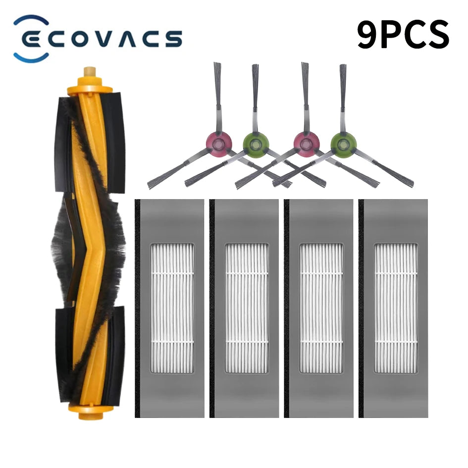 ECOVACS Deebot T8 AIVI T9 AIVI N8 Pro AIVI N9 N10 N10 Plus Accessories Main brush, side brush, filter, dust bag,Hepa Filter