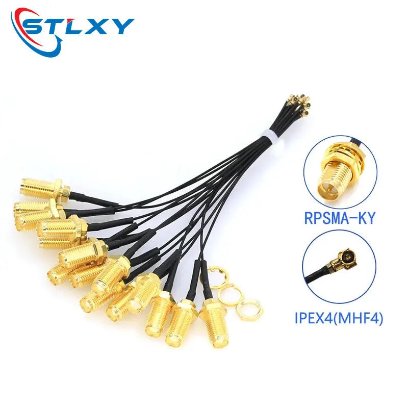 5Pcs SMA Connector Cable Female to IPEX4 IPX4 MHF4 to SMA Female RF0.81 Antenna RG0.81MM Cable Assembly RP-SMA-K