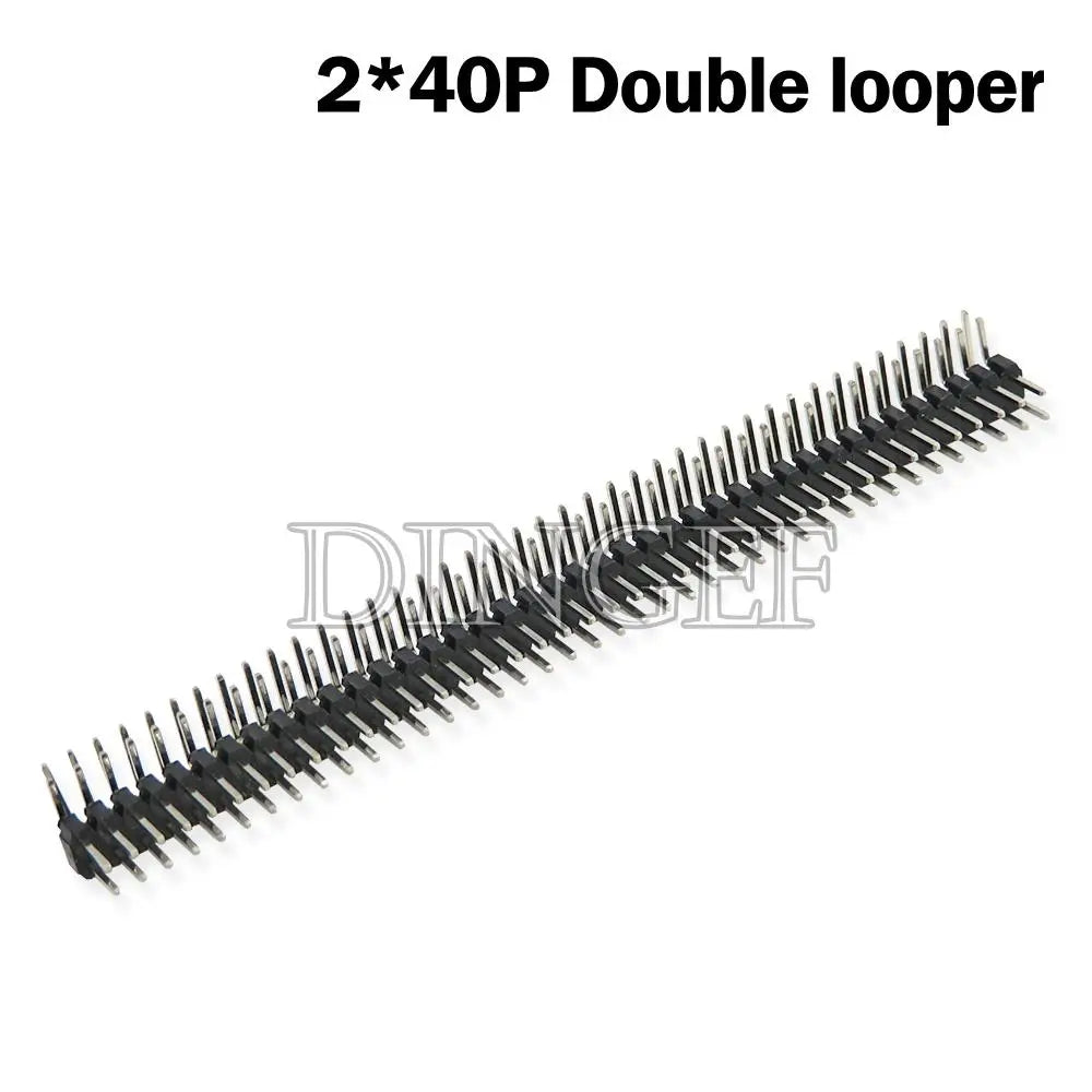10PCS 2.0mm 40 Pin Male Single Row Pin Header Strip 1*40P 2mm Male Pin Header Connector 2*40P