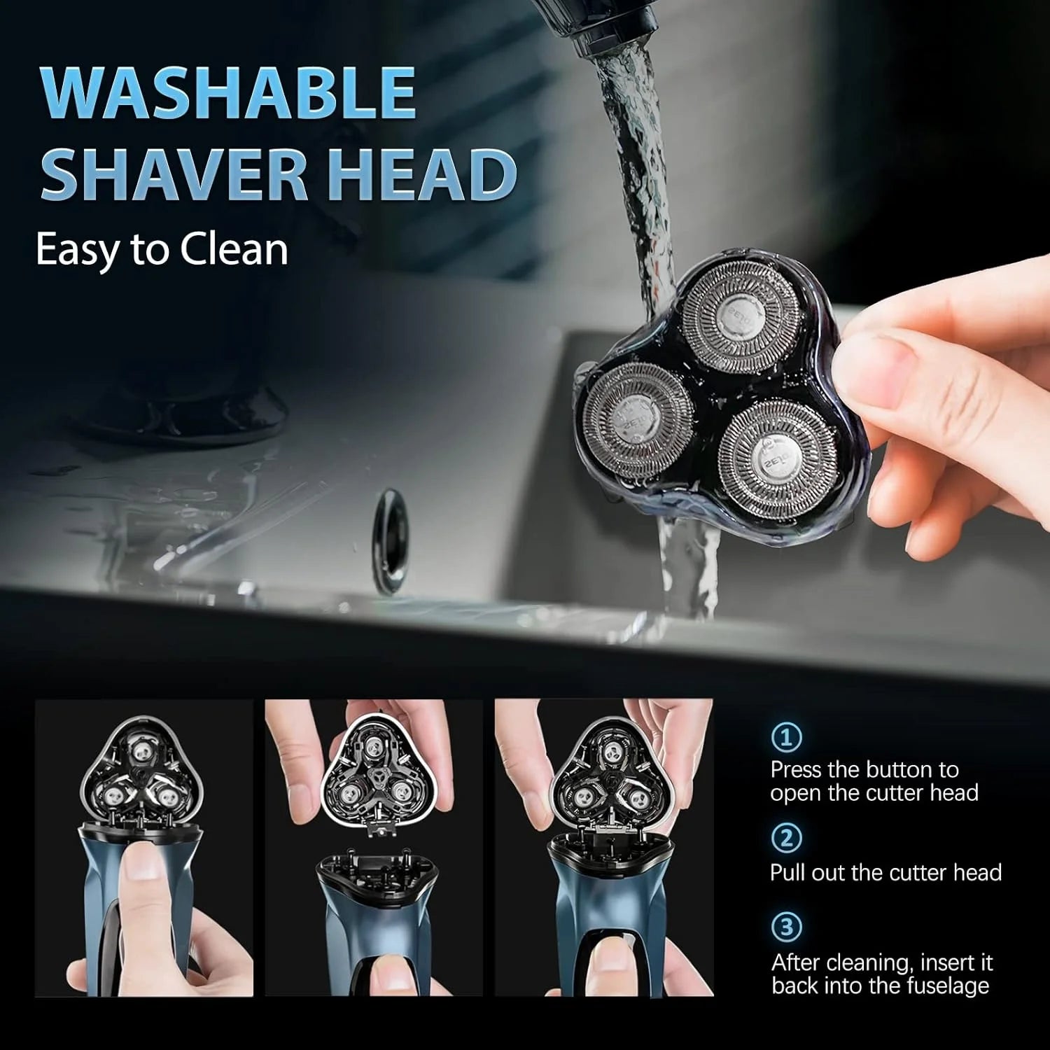 Sejoy Electric Razor for Men Rechargeable Electric Razor Shaving Machines  Mens Electric Shavers,