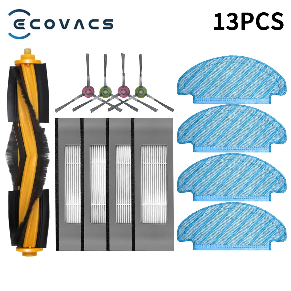 ECOVACS Deebot T8 AIVI T9 AIVI N8 Pro AIVI N9 N10 N10 Plus Accessories Main brush, side brush, filter, dust bag,Hepa Filter