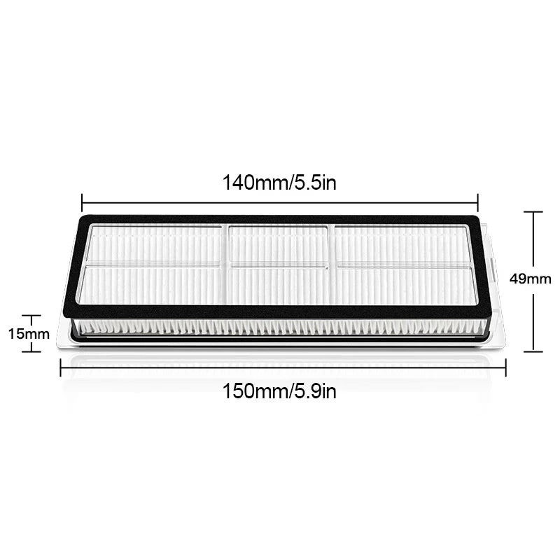 Compatible For Xiaomi Robot Vacuum X20+ / X20 Plus Replacement Parts Accessories Main Side Brush Hepa Filter Mop Cloth Dust Bag