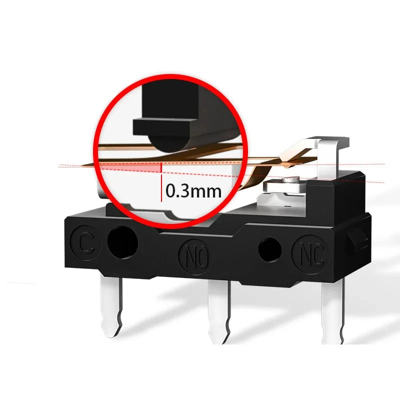 10Pcs-1Pcs New Kailh GM 8.0 micro switch Gold Contactor 80 Million Click Life Computer mouse left right Micro Swicth button